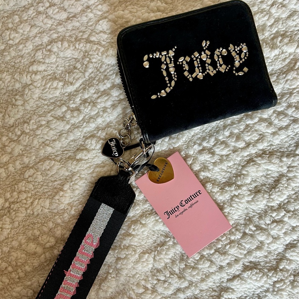 Juicy Couture Licorice All That Glitters Small Wallet Wristlet NWT Y2K